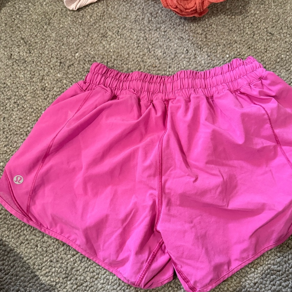 lululemon athletica Bright Pink Athletic Shorts